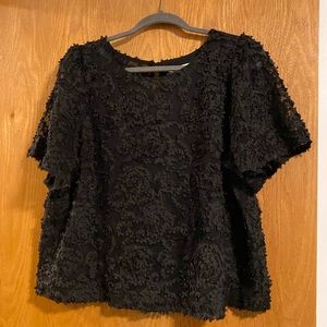 3D Floral Mesh Shirt